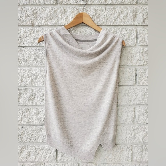 Brochu Walker Nohr Cowl Neck Sleeveless Sweater Dove Grey - Picture 8 of 11